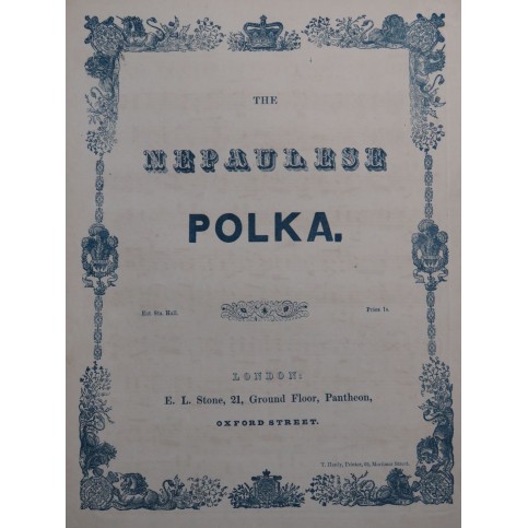 The Nepaulese Polka Piano XIXe