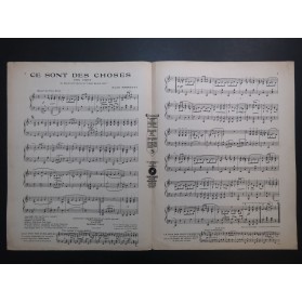 MORETTI Raoul Ce sont des choses Piano 1924