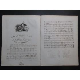 MARLIANI Marco Aurelio Vous me Faites Mourir Chant Piano ca1830