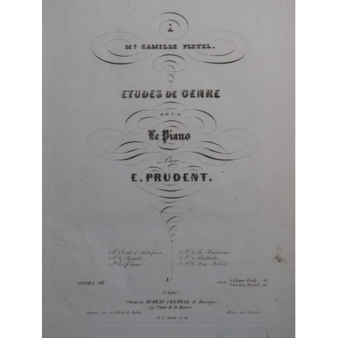 PRUDENT Émile Marine op 16 Piano ca1840