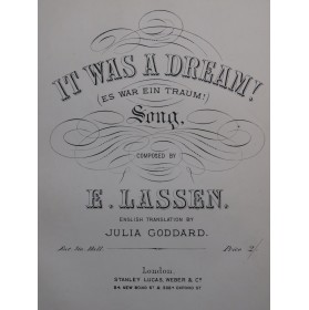 LASSEN Edouard It was a...