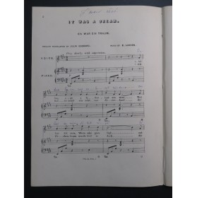 LASSEN Edouard It was a dream ! Chant Piano XIXe