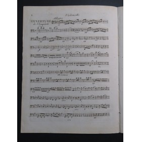 MÉHUL L'Irato ou l'Emporté Ouverture Violoncelle ca1810