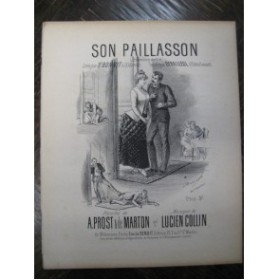 COLLIN Lucien Son Paillasson Chant Piano XIXe