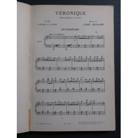 MESSAGER André Véronique Opéra Chant Piano 1898