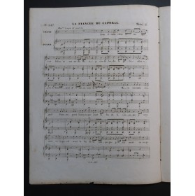 PLANTADE Charles La Fiancée du Caporal Chant Piano ca1830