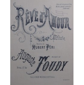 TOUDY Auguste Rêve d'Amour...