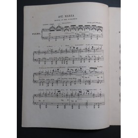 SCHUBERT Franz Ave Maria Piano 4 mains XIXe