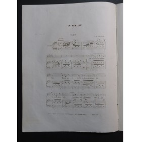 CLAPISSON Louis En Famille Chant Piano ca1840