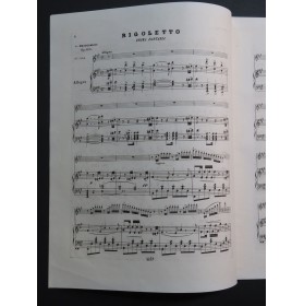 BRICCIALDI Giulio Rigoletto Fantasia Piano Flûte ca1860