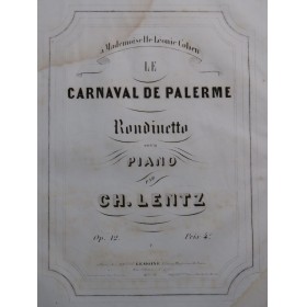 LENTZ Charles Le Carnaval...
