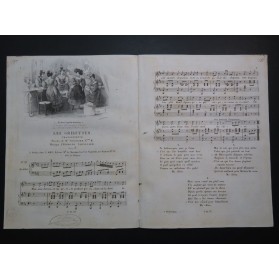LHUILLIER Edmond Les Grisettes Chant Piano ca1830