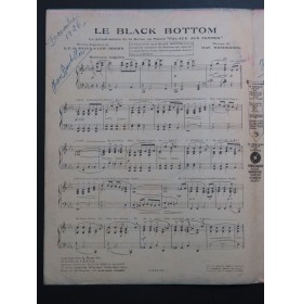 HENDERSON Ray Le Black Bottom Piano 1926
