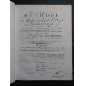 ADAM LACHNITH Méthode pour le Forté Piano ca1800