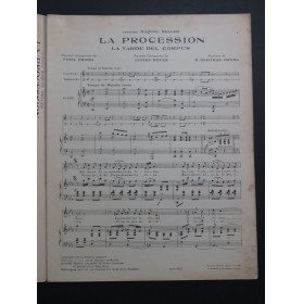 REYNA Bertran La Procession Chant Piano 1925