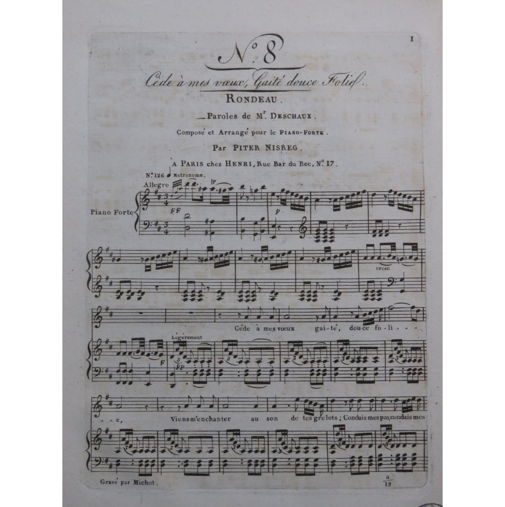 NISREG Piter Rondeau Chant Piano ca1830