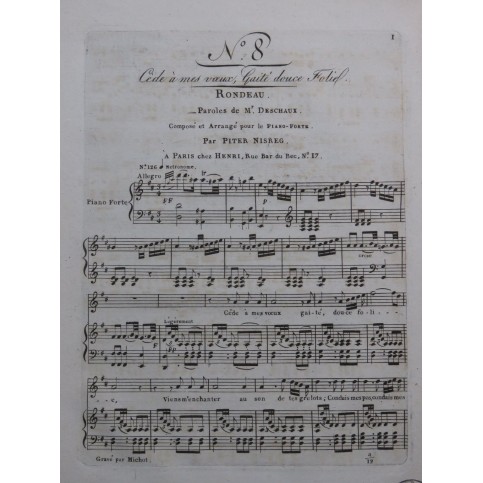 NISREG Piter Rondeau Chant Piano ca1830