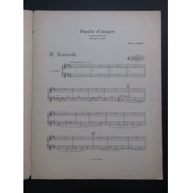 AUBERT Louis Sérénade Piano 4 mains 1930
