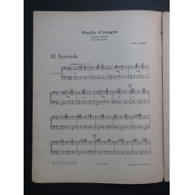 AUBERT Louis Sérénade Piano 4 mains 1930