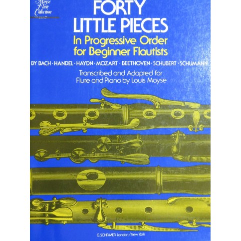 Forty Little Pieces in Progressive Order Piano Flûte