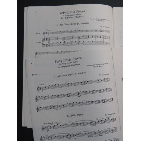 Forty Little Pieces in Progressive Order Piano Flûte