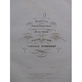 SCHUBERT Camille Fantaisie...