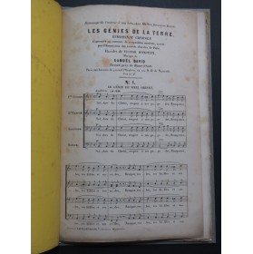 DAVID Samuel Les Génies de la Terre Dédicace Chant 1858