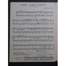 SPENCER Norman Now And Then Piano 1920