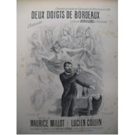 COLLIN Lucien Deux doigts de Bordeaux Chant Piano XIXe