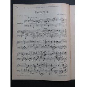 JENTSCH Max Barcarole op 44 Piano 1899
