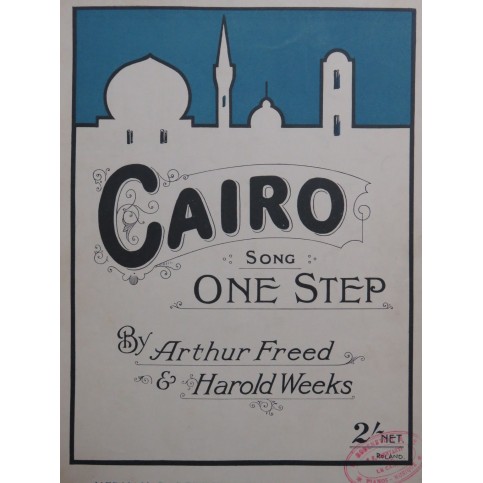 WEEKS Harold Cairo Chant Piano 1919