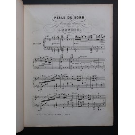 ASCHER Joseph La Perle du Nord Piano ca1855