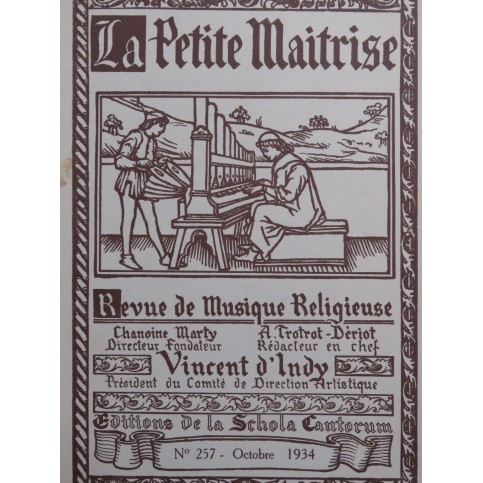 La Petite Maîtrise No 257 Blin Tunder Micha Bertelin Orgue 1934