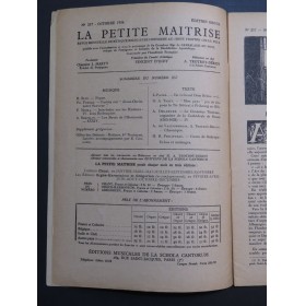 La Petite Maîtrise No 257 Blin Tunder Micha Bertelin Orgue 1934