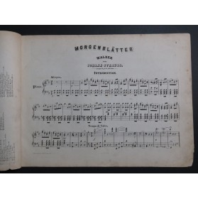 STRAUSS Johann Morgenblätter op 279 Piano XIXe