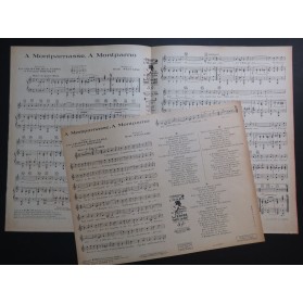 SYLVIANO R. A Montparnasse, A Montparno Chant Piano 1929