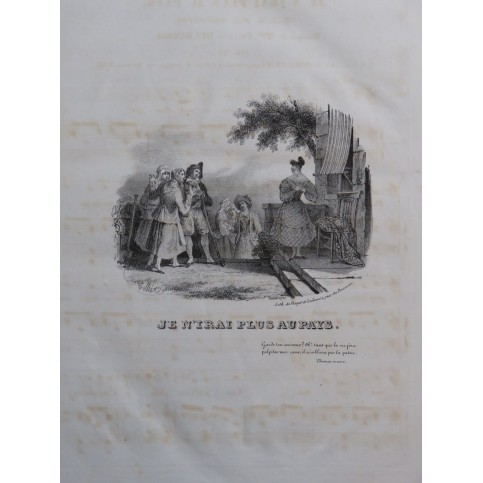 DUCHAMBGE Pauline Je n'irai plus au pays Chant Piano ca1830