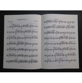 SATIE Erik Trois Gnossiennes Guitare 1980