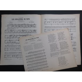 POURNY Charles Les Bulletins de vote Chant Piano ca1880