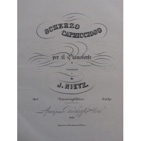 RIETZ Julius Scherzo...