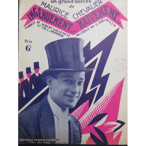 OBERFELD C. Ingénument...Naïvement Chant Piano 1929