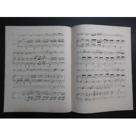 TULOU Jean-Louis Duo Brillant L'Elisir d'Amore Piano Flûte ca1852