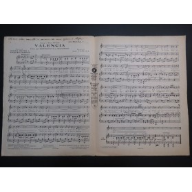 PADILLA José Valencia Chant Piano 1925