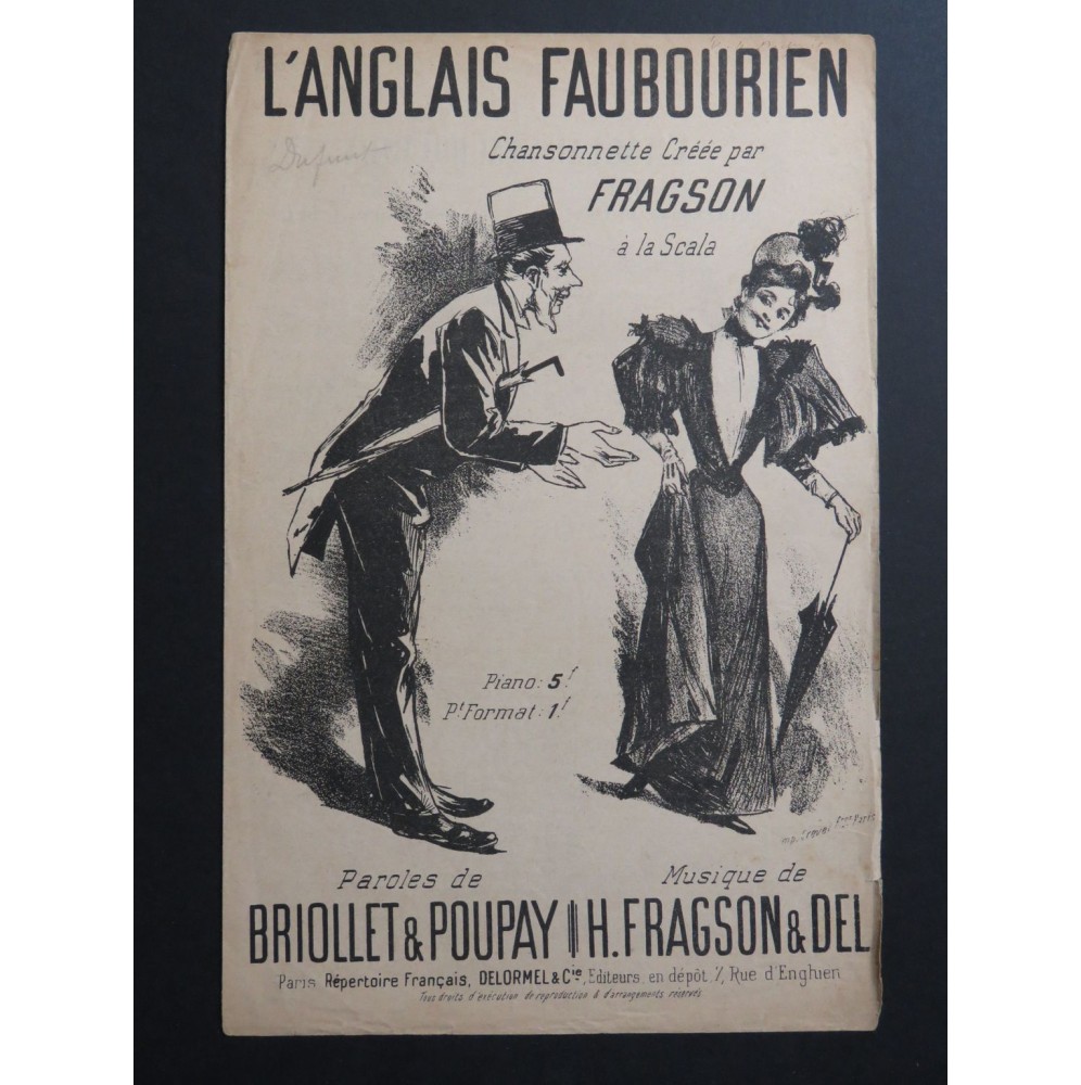L'Anglais Faubourien Fragson Chant