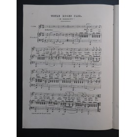 GUSTAVE DE SUÈDE Where Roses Fair Chant Piano XIXe