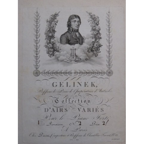 GELINEK Joseph Air della Molinara Piano ca1820