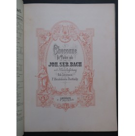 BACH J. S. Chaconne Piano Violon