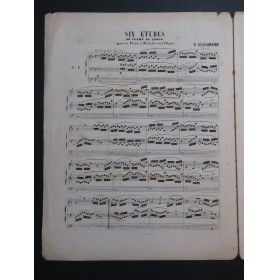 SCHUMANN Robert Etudes en forme de Canon op 56 Piano ca1900