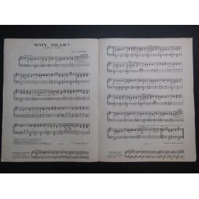 COHEN Henry R. Why Dear ? Piano 1921