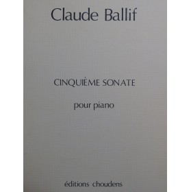 BALLIF Claude Cinquième...